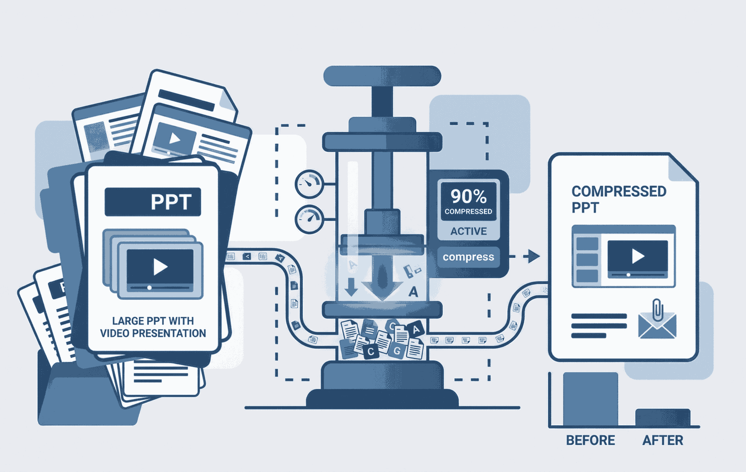 Compress PPT with Video