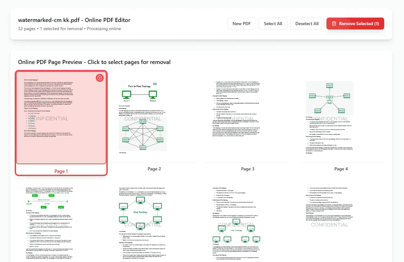 Page Selection Illustration